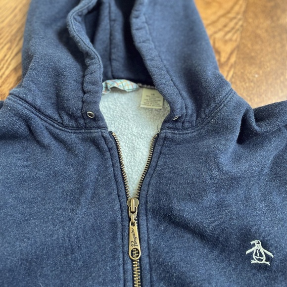 Original Penguin zip up hoodie mens size large - Picture 3 of 3